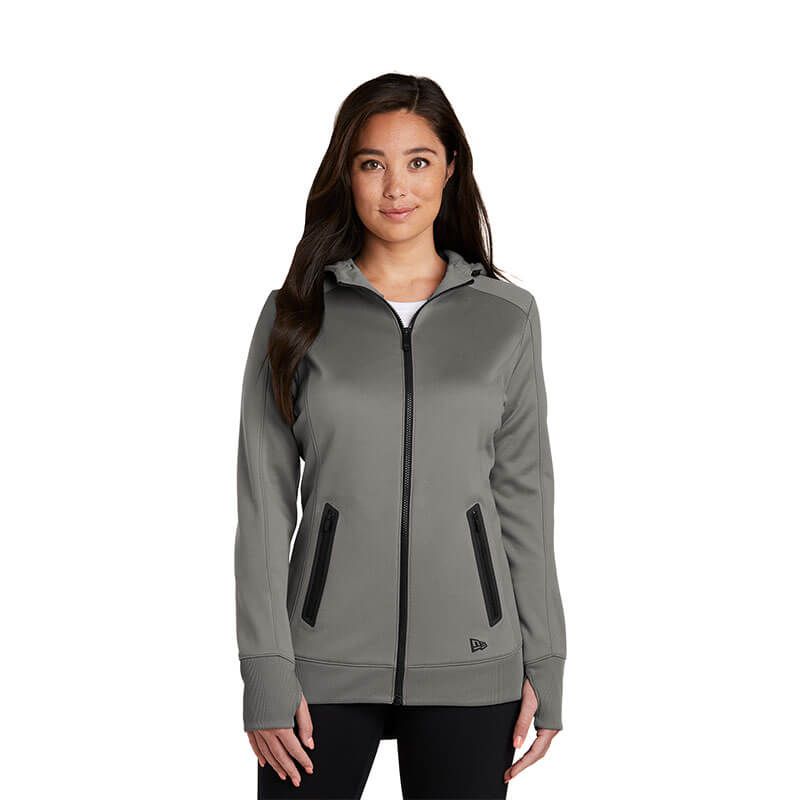 ladies grey zip hoodie